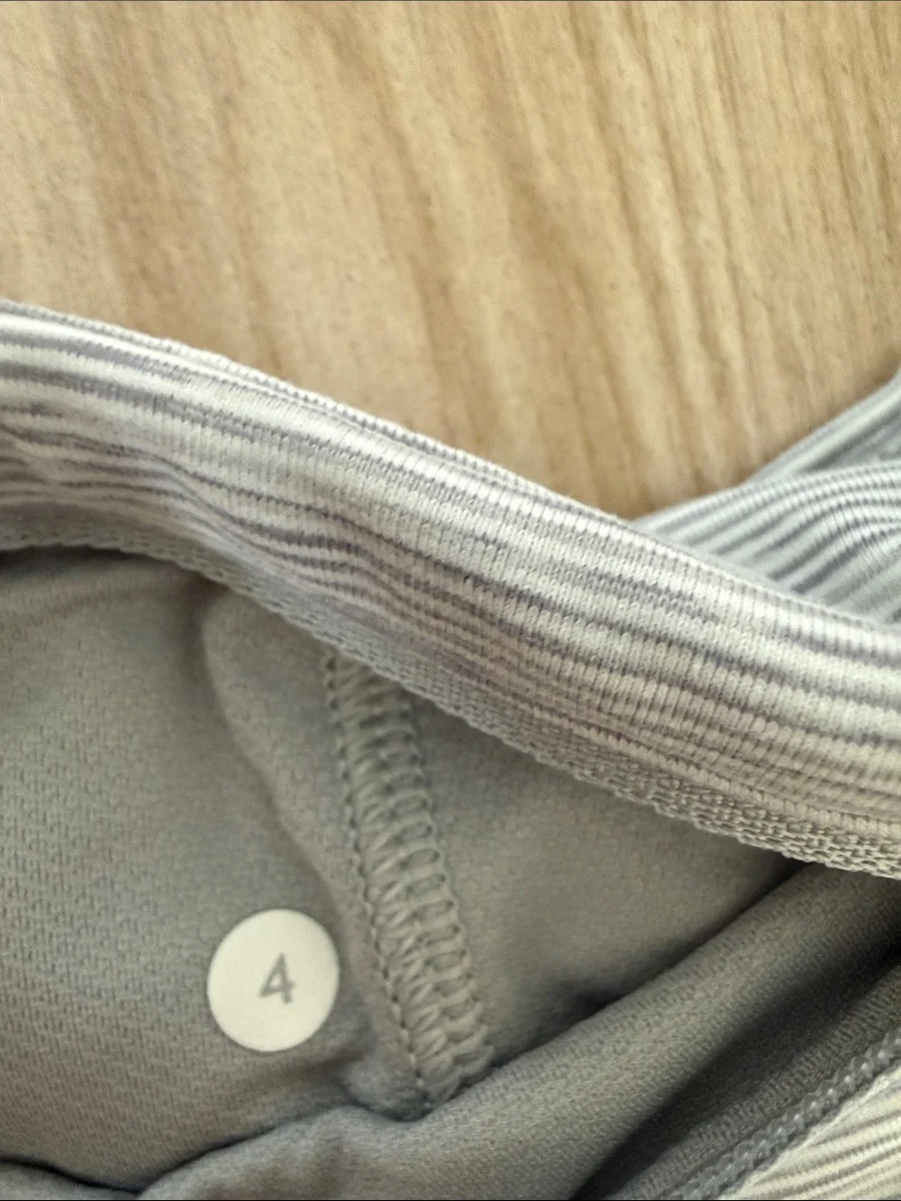 lululemon athletica Girls' Heathered Light Gray Capri Leggings